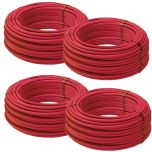 Lot de 4 couronnes de 240 mètres de Tube PER BAO nu Ø16 Rouge - Barbi Blansol