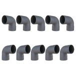 10 raccords PVC 87°30 Mâle/Femelle Ø100 - First Plast