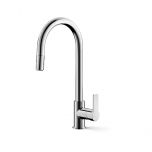 Robinet mitigeur cuisine PRIME Chromé avec douchette, hauteur sous bec 240 mm - Cristina Ondyna