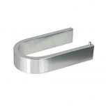 Porte-rouleaux wc MATERIA en aluminium brillant éloxé chromé - 14,8 x 7,6 x h3 cm - avec adhésif 3M