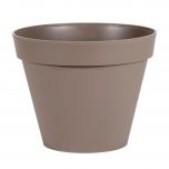 Pot de fleur Toscane POP Ø25x20,6cm rond 6L - Taupe