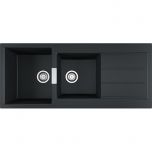 Évier de cuisine Sirius 2 Tectonite S2D621 - Sous-meuble 80 cm - 1160 x 500 x 200 mm -Carbone - Franke