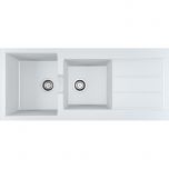 Évier de cuisine Sirius 2 Tectonite S2D621 - Sous-meuble 80 cm - 1160 x 500 x 200 mm - Blanc artic - Franke