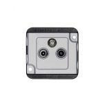 Prise tv, fm et satellite antenne System M - Schneider Electric - MTN259160