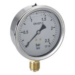 Manomètre Radial Glycérine Mâle 1/4" (8/13) - Ø50 mm - 0 à 10 bar - Arcanaute