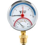 Manothermomètre RADIAL Mâle 1/2" (15/21) -  Ø80 mm - 0 à 4 bar - Thermador