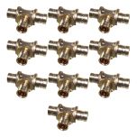 Lot de 10 Tés PER à glissement égal Ø12 - IBP Bänninger