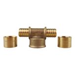 Té PER à glissement sortie Femelle Ø16 - F 1/2" (15/21) - Ø16 - IBP Bänninger