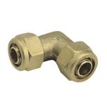 Raccord à compression tube PER Ø12 - coude égal - Somatherm