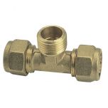 Raccord à compression tube PER Ø16 - Té mâle 1/2" (15/21) - Somatherm