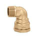 Raccord coudé mâle 1"1/4 (33/42) DECA laiton tube PE Ø40 - Sferaco