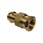 Raccord laiton à sertir et à visser - Union droit FF Ø12x1/2"(15/21)