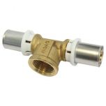 Raccord Multicouche à sertir Té femelle Ø32 - F1" (26/34) - Ø32