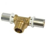 Raccord Multicouche à sertir Té mâle Ø20 - M 3/4" (20/27) - Ø20