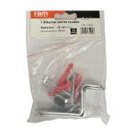 Kit de 2 attaches contre-coudées pour fixation lavabo - Ram