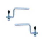 Kit de 2 attaches contre-coudées pour fixation lavabo - Ram