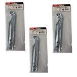 Lot de 3 supports à sceller pour radiateur en fonte type traditionnel - longueur axe 195 mm - longueur totale 230 mm - Ram