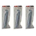 Lot de 3 supports à sceller pour radiateur en fonte type traditionnel - longueur axe 225 mm - longueur totale 260 mm - Ram