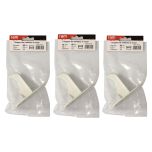 Lot de 3 supports à visser pour radiateur en fonte type rideau - longueur axe 55 mm - longueur totale 80 mm - Ram