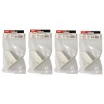 Lot de 4 supports à visser pour radiateur en fonte type rideau - longueur axe 55 mm - longueur totale 80 mm - Ram