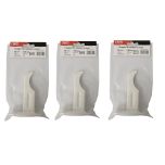 Lot de 3 supports à visser pour radiateur en fonte type rideau - longueur axe 90 mm - longueur totale 120 mm - Ram