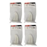 Lot de 4 supports à visser pour radiateur en fonte type traditionnel - longueur axe 65 mm - longueur totale 100 mm - Ram