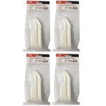 Lot de 4 supports à visser pour radiateur en fonte type traditionnel - longueur axe 100 mm - longueur totale 140 mm - Ram