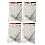 Lot de 4 supports à visser pour radiateur en fonte type traditionnel - longueur axe 140 mm - longueur totale 180 mm - Ram