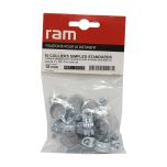 Sachet de 10 colliers simple métallique pour tube Ø18 - Ram