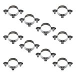 Sachet de 10 colliers simple métallique pour tube Ø25 - RAM