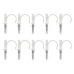 10 RAMCLIP blanc simple Ø20 pour fixer les gaines souples, tubes gaines, per et tubes cuivre - Ram