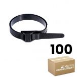 Boîte de 100 colliers d'installation type 180 x 9 mm pour gaine et tube - Ø10 mm à Ø42 mm de serrage - Ram