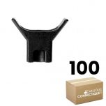 Boîte de 100 embases à ailette pour collier d'installation - Ø8 mm de perçage - Ram