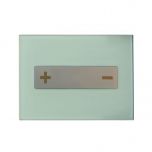 Plaque de commande 3/6L OCEANIA mécanique double chasse - vert d'eau - Regiplast