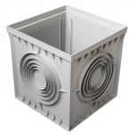 Regard polypropylène 400 x 400 mm -Sorties Ø100-110-125-160-200-250 - First Plast