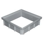 Réhausse polypropylène pour regard 450 x 450 mm - Hauteur 128 mm - First Plast