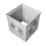 Réhausse regard polypropylène 400 x 400 mm avec sorties multidiamètres - First Plast