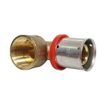 Raccord multicouche à sertir coude femelle (20/27) 3/4" - Ø26x3,0 - MULTIPEX