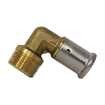 Raccord multicouche à sertir TH ou BE coude mâle (20/27) 3/4" - Ø20x2.0 HENCO