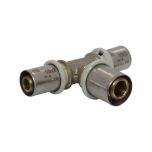 Raccord multicouche à sertir TH - Té inégal Ø16x2,0 - Ø20x2,0 - Ø16x2,0 - Arcanaute