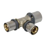 Raccord multicouche à sertir TH - Té inégal Ø26x3,0 - Ø20x2,0 - Ø20x2,0 - Arcanaute