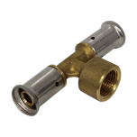 Té multicouche à sertir TH ou BE femelle au centre - Ø16x2.0 - Femelle (15/21) 1/2" - Ø16x2.0 HENCO