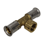 Té multicouche à sertir TH ou BE femelle au centre - Ø20x2.0 - Femelle (15/21) 1/2" - Ø20x2.0 HENCO