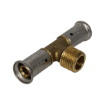 Té multicouche à sertir TH ou BE mâle au centre - Ø16x2.0 - Mâle (15/21) 1/2" - Ø16x2.0 HENCO