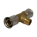 Té multicouche à sertir TH ou BE mâle au centre - Ø26x3.0 - Mâle (15/21) 1/2" - Ø26x3.0 HENCO