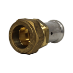 Adaptateur MULTICOUCHE Ø20x2.0 laiton à sertir TH ou BE - CU Ø22 compression HENCO