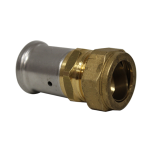 Adaptateur MULTICOUCHE Ø26x3.0 laiton à sertir TH ou BE - CU Ø22 compression HENCO