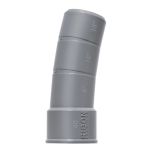 Coude mâle-femelle multi-angles 5°/10°/15° - Diamètre 40 mm - Gris - Ribon