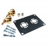 Sortie de cloison ROBIFIX (EVIER / LAVABO) entraxe 50mm PER Ø12 - raccord à Sertir Femelle 1/2" (15/21) 