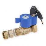 Robinet compteur cadenassable Mâle 3/4" (20x27) - écrou tournant 1" (26x34)